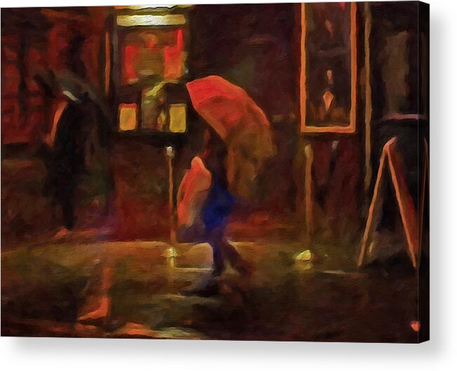 Nightlight Acrylic Print featuring the painting Nightlife by Michael Pickett