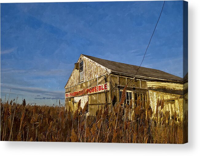 Digital Acrylic Print featuring the painting No Evacuation Possible by Rick Mosher