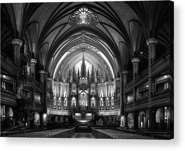 Church Acrylic Print featuring the photograph Notre-dame Basilica Of Montreal by C.s. Tjandra
