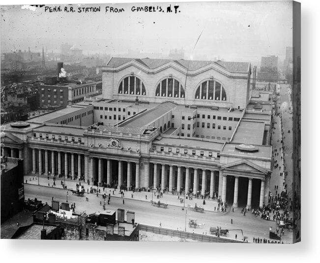 1911 Acrylic Print featuring the photograph Nyc Penn Station, 1911 by Granger