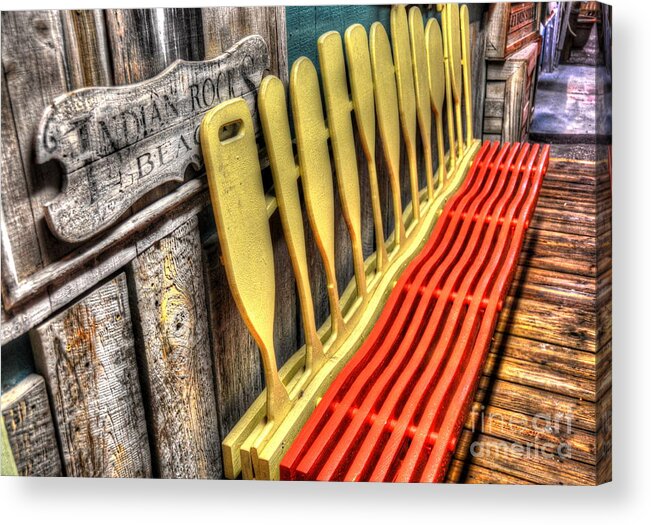 Bench Acrylic Print featuring the photograph Oar What by Debbi Granruth