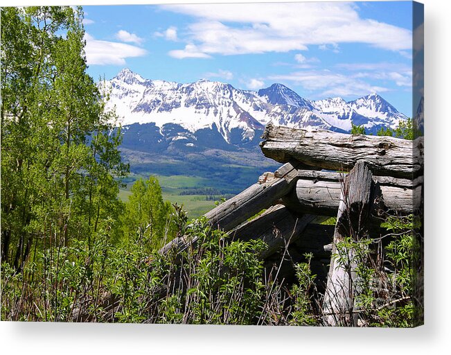 Colorado Acrylic Print featuring the photograph Only the structures crumble by Bob Hislop