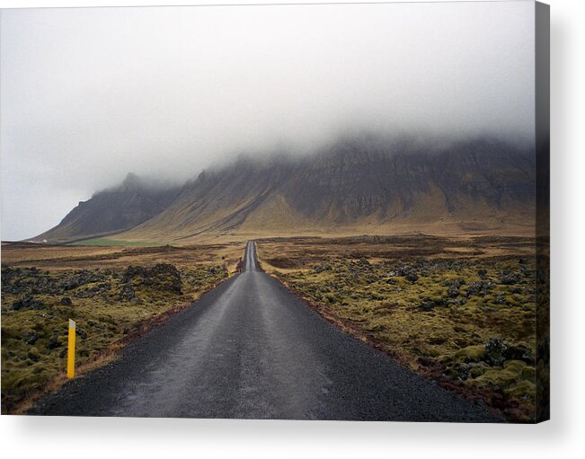 Tranquility Acrylic Print featuring the photograph Open Highway In The Fog by Elena Kholkina Www.offonroad.com