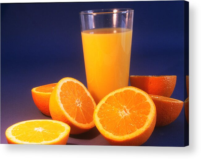 Beverage Acrylic Print featuring the photograph Orange Juice by Eunice Harris