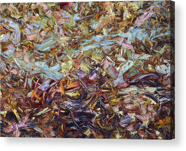 Abstract Acrylic Print featuring the painting Paint number 51 by James W Johnson