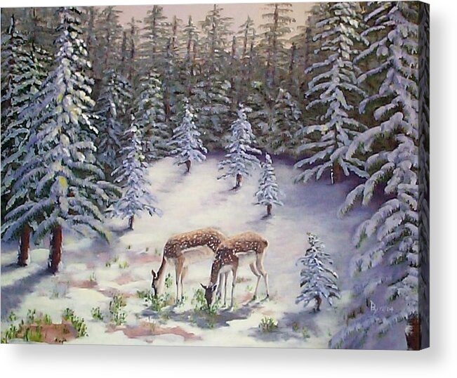 Holidays Acrylic Print featuring the painting Peace by Ray Nutaitis