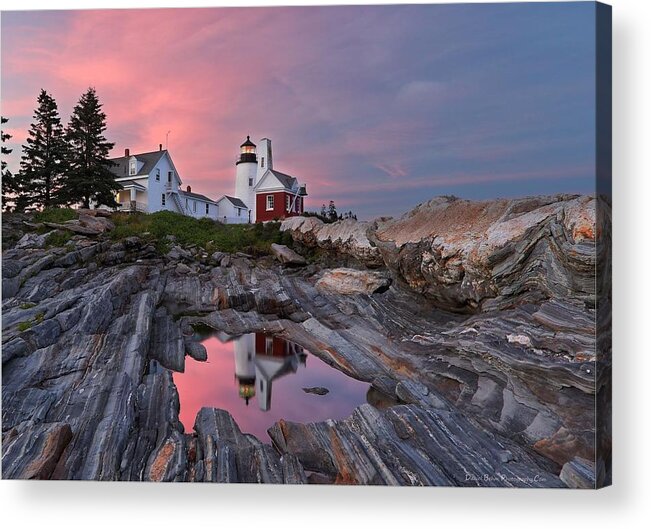 Premaquid Acrylic Print featuring the photograph Permaquid Lighthouse by Daniel Behm