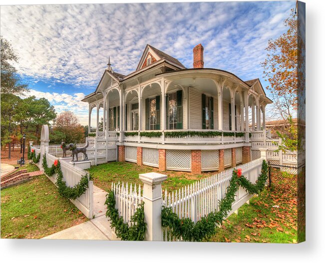 Sam Houston Park Acrylic Print featuring the photograph Pillot House #2 by Tim Stanley