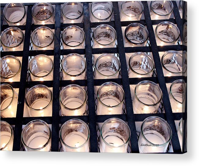 Baja Acrylic Print featuring the photograph Prayer Candles by Dick Botkin