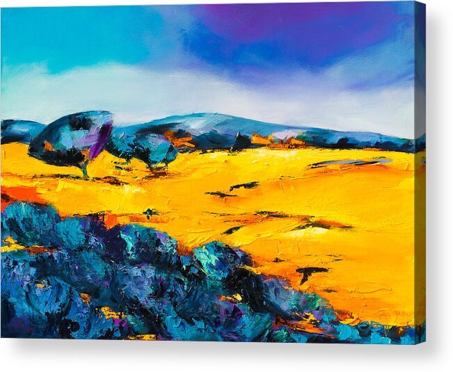 Provence Painting Acrylic Print featuring the painting Provence Colors by Elise Palmigiani