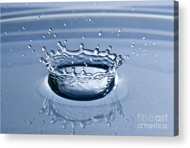 Water Splash Acrylic Print featuring the photograph Pure Water Splash by Anthony Sacco
