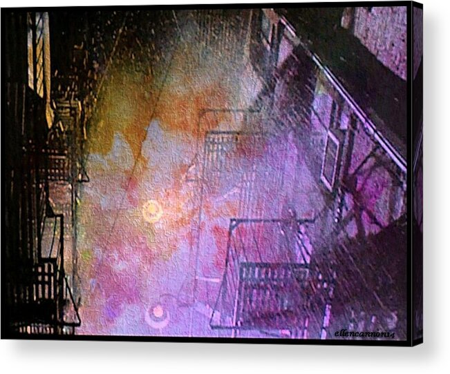 Rain Acrylic Print featuring the photograph Purple Rain by Ellen Cannon