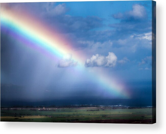 Rainbow Acrylic Print featuring the photograph Rainbow Shower by Mike Neal