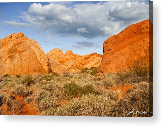 Arid Climate Acrylic Print featuring the photograph Rainbow Vista Lit by a Partial Solar Eclipse by Jeff Goulden