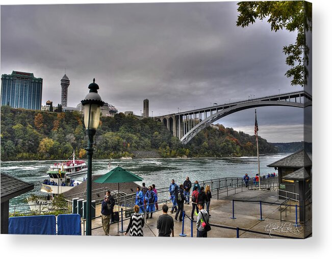 Iphone Acrylic Print featuring the photograph Readying to Board the Maid of the Mist by Michael Frank Jr