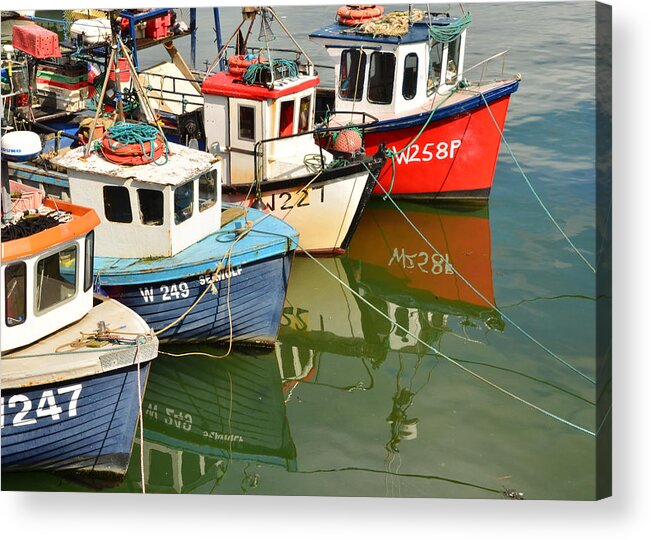 Harbour Acrylic Print featuring the photograph Rest and Reflection by Richard Ryan