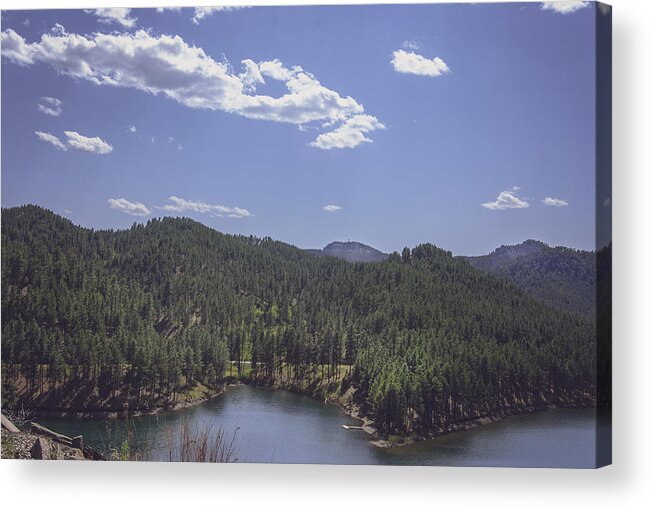 Lake Acrylic Print featuring the photograph Rocky Mountain Lake 1 by Judy Hall-Folde
