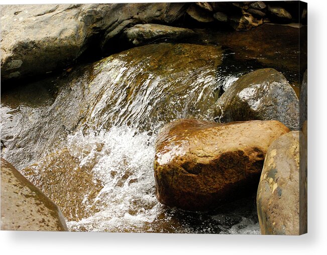 Clear Water Acrylic Print featuring the photograph Rocky Waters by Christi Kraft