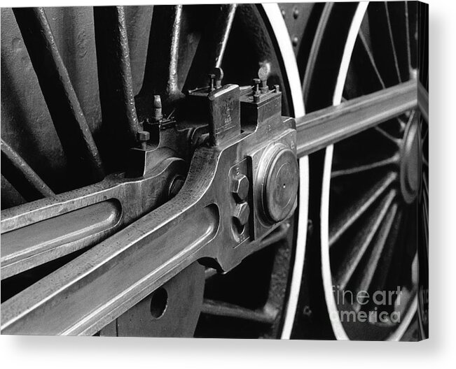 Steam Acrylic Print featuring the photograph Rods and Wheels by Riccardo Mottola