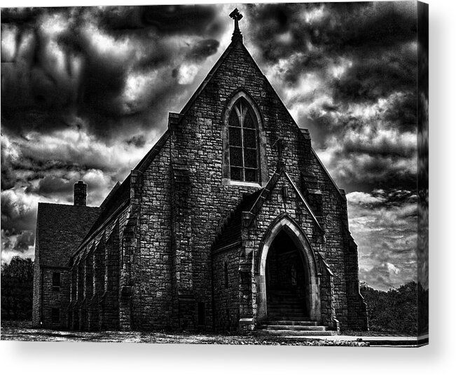 Roseville Ohio Acrylic Print featuring the photograph Roseville Church by David Yocum