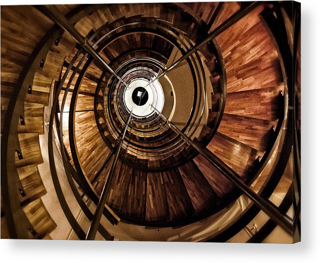 Stairway Acrylic Print featuring the photograph Round stairway by Mike Santis