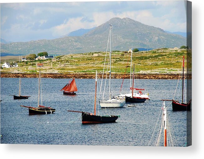Sail Acrylic Print featuring the photograph Roundstone Regatta by Norma Brock