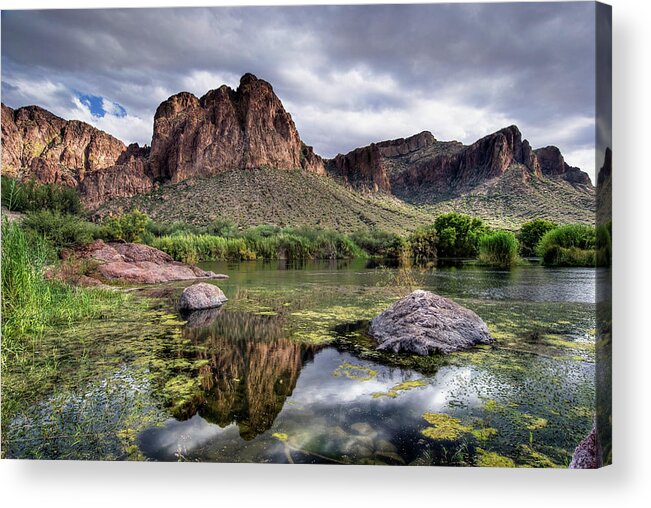 Tranquility Acrylic Print featuring the photograph Salt River, Arizona by Image By Sean Foster