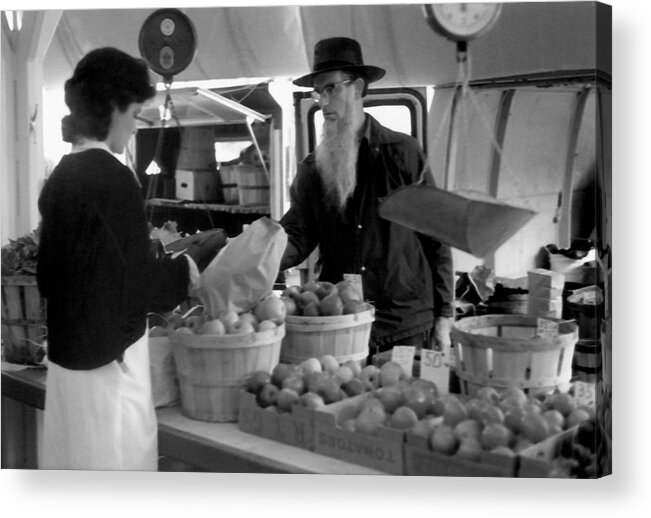 Photograph Acrylic Print featuring the photograph Saturday Morning on the Farmers Market by Suzanne Gaff