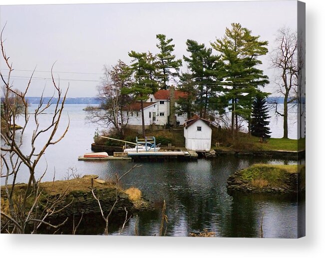 House Acrylic Print featuring the photograph Seclusion on the Saint-Laurent by Robert Culver