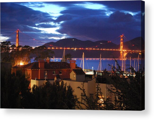 San Francisco Acrylic Print featuring the photograph SF Twilight by Mamie Gunning