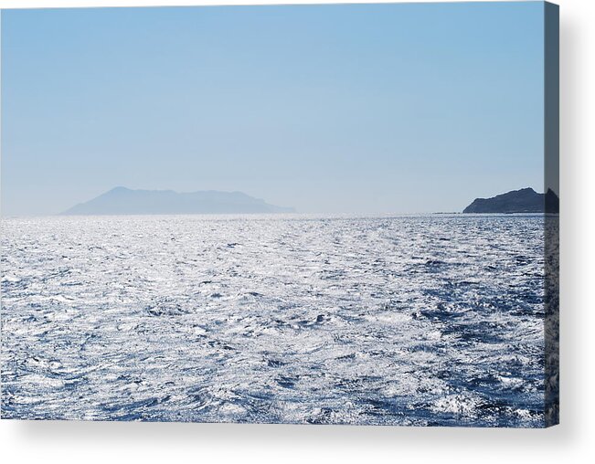 Shining Sea Acrylic Print featuring the photograph Shining Sea by George Katechis