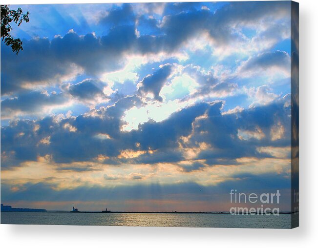 Sunset Acrylic Print featuring the photograph Simplicity by Lila Fisher-Wenzel