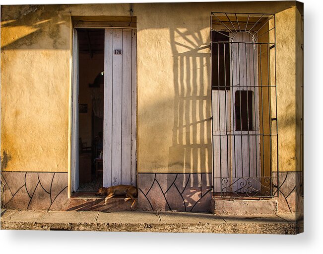 Cuba Acrylic Print featuring the photograph Sleeping by Marzena Grabczynska Lorenc