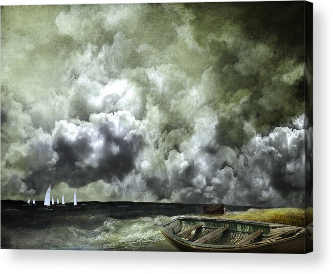Boats Acrylic Print featuring the photograph Sometimes your luck runs out by Jeff Burgess