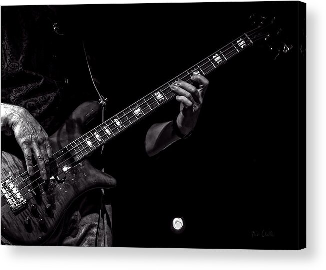 Bass Acrylic Print featuring the photograph Sounds In The Night Bass Man by Bob Orsillo