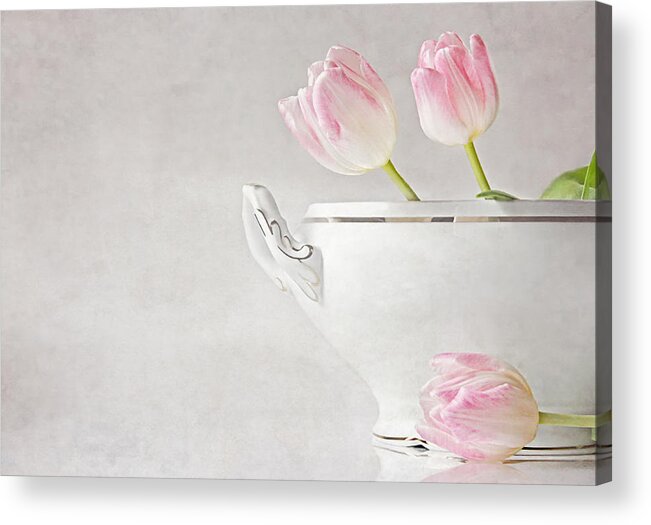 Tulips Acrylic Print featuring the photograph Soup Of Tulips by Claudia Moeckel