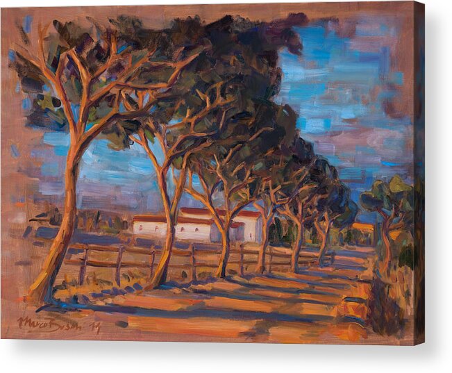 Toscana Acrylic Print featuring the painting Spergolaia by Marco Busoni