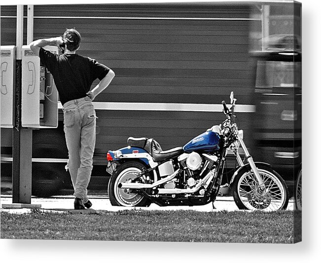 Harley Acrylic Print featuring the photograph Sportster Calling by Christopher McKenzie