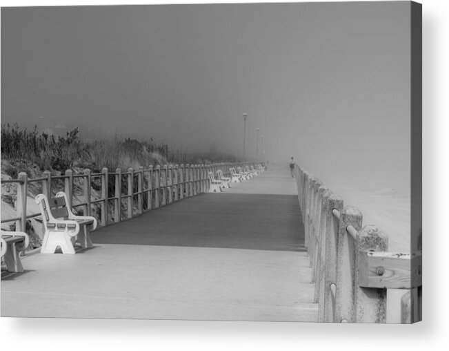 Jersey Shore Acrylic Print featuring the photograph Spring Lake Boardwalk - Jersey Shore by Angie Tirado