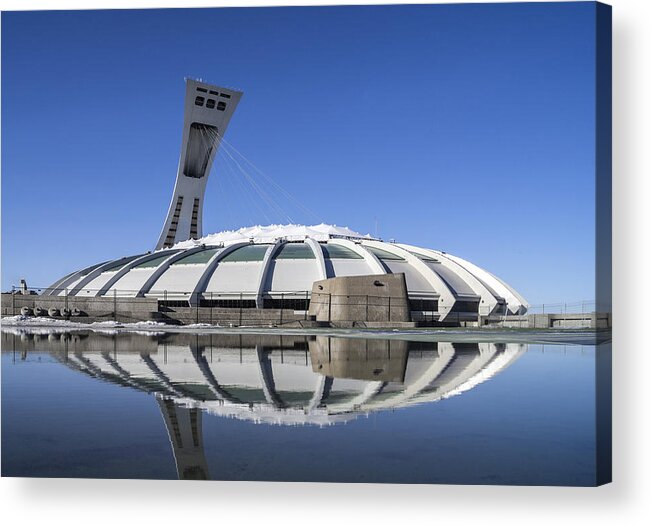 Color Acrylic Print featuring the photograph Stadium afloat by Arkady Kunysz