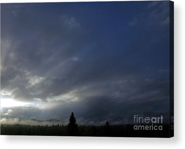 Storm Acrylic Print featuring the photograph 701P Storm Clouds by NightVisions
