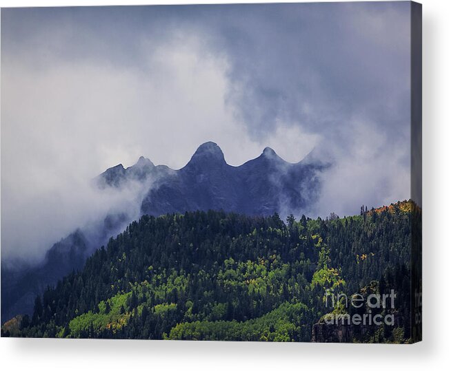 View Acrylic Print featuring the photograph Storm in the San Juan Mountains by Janice Pariza