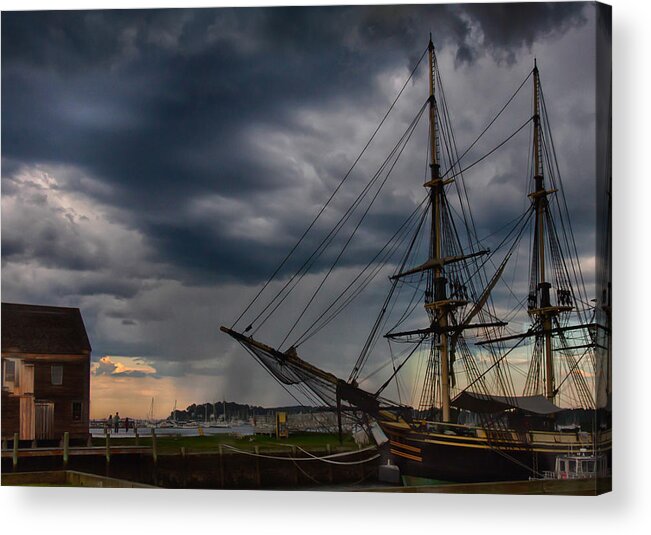 Salem Acrylic Print featuring the photograph Storm passing Salem by Jeff Folger