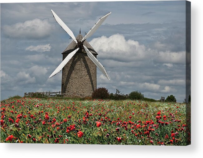 Summer Acrylic Print featuring the photograph Summer in the Normandy by Joachim G Pinkawa
