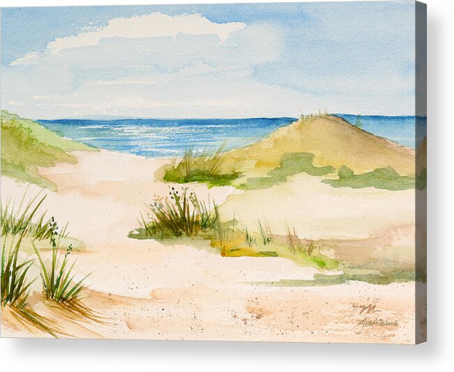 Beach Acrylic Print featuring the painting Summer on Cape Cod by Michelle Constantine