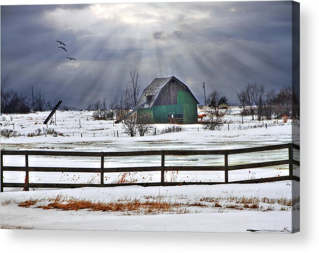 Sun Rays Acrylic Print featuring the photograph Sun Rays by David Simons