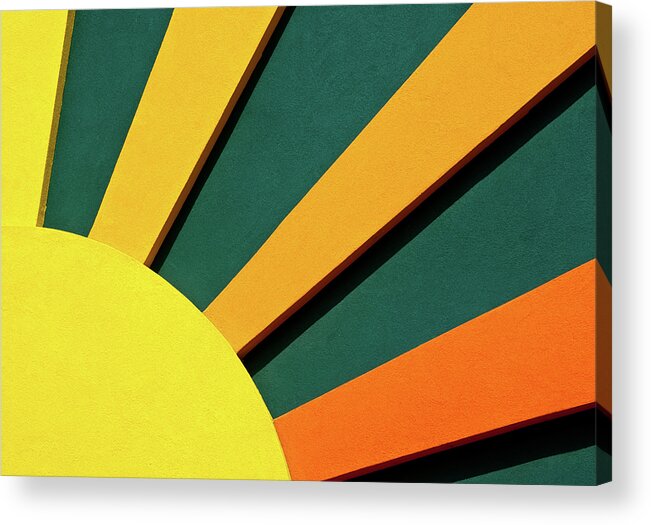 Abstract Acrylic Print featuring the photograph Sunbeams by Christi Kraft