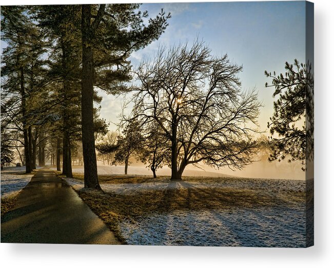 Landscape Acrylic Print featuring the photograph Sunrise in the Park by Robert Culver
