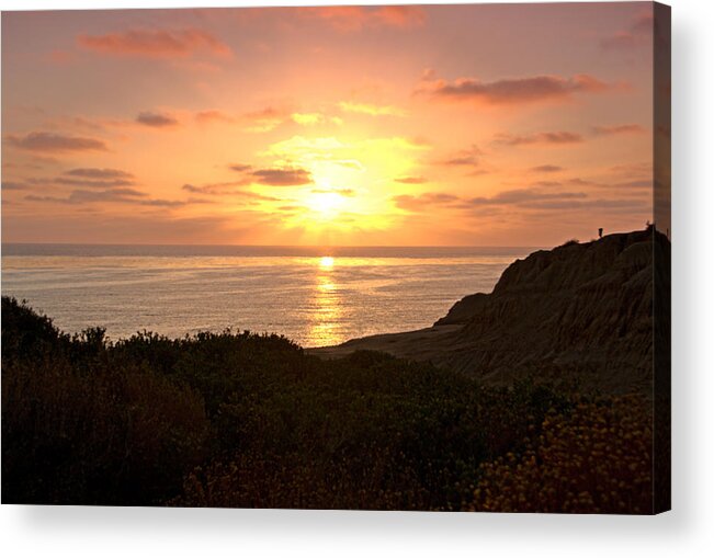Jeremy Mckay Acrylic Print featuring the photograph Sunset Cliffs 20130616 A by Jeremy McKay