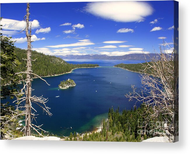 Tahoe's Emerald Bay Acrylic Print featuring the photograph Tahoe's Emerald Bay by Patrick Witz